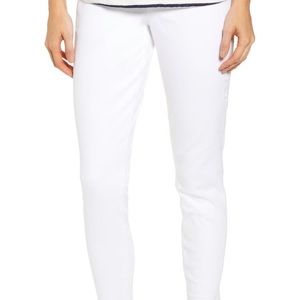 SPANX White Distressed Denim Leggings NWT
